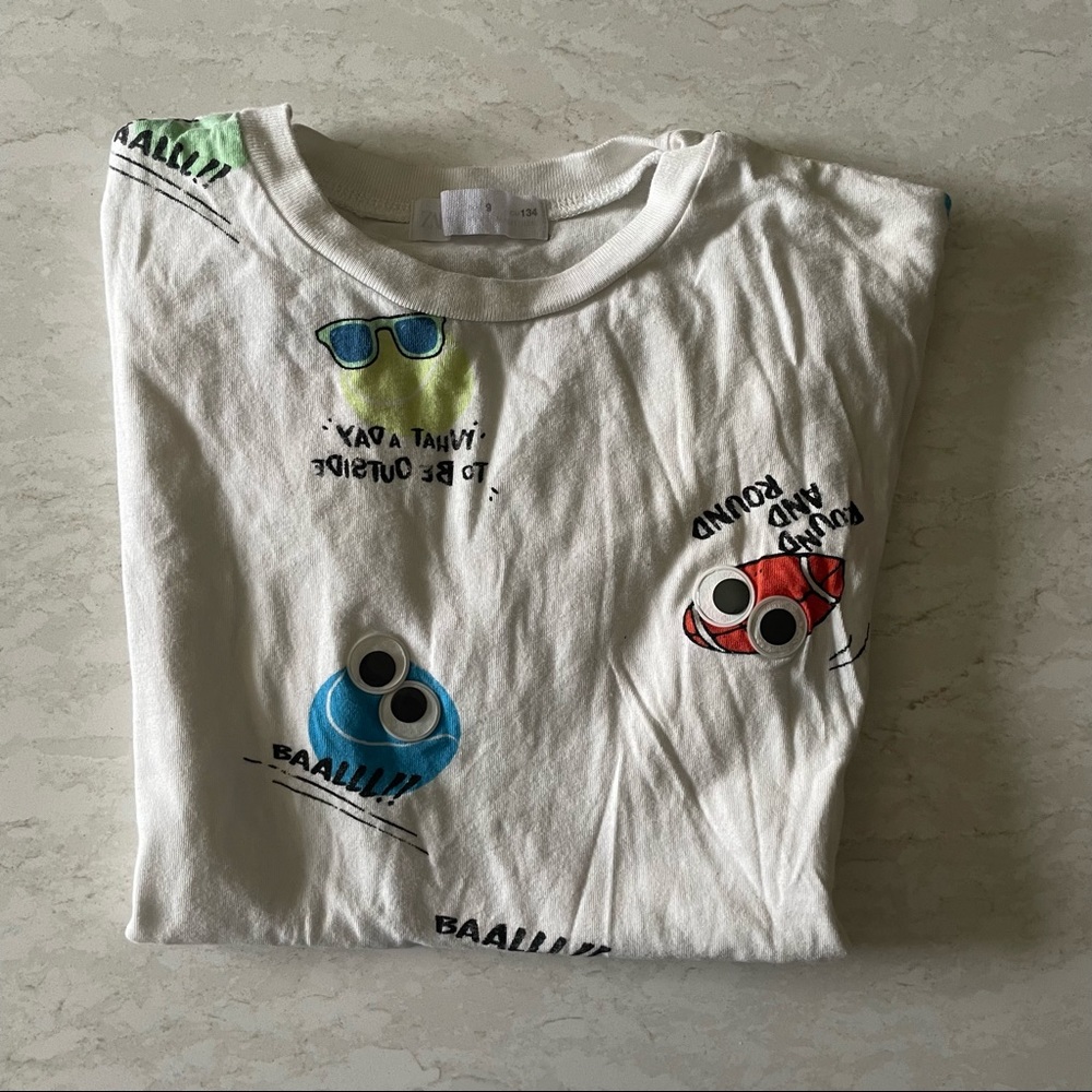 Zara Boy’s Sport Theme Short Sleeve Shirt